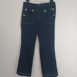 Spanner Navy Blue Pants Gold Buttons Size 12 Excellent Condition